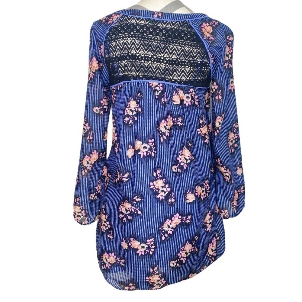 Free People 2 in one Striped Floral Dress Small - Picture 3 of 5